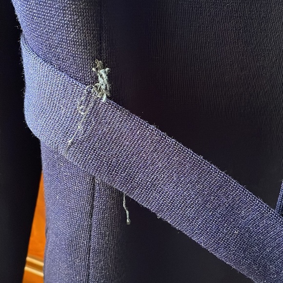 Rare vintage L C Mae’s Globetrotter shower repellent coat in navy blue. Small - Picture 4 of 11